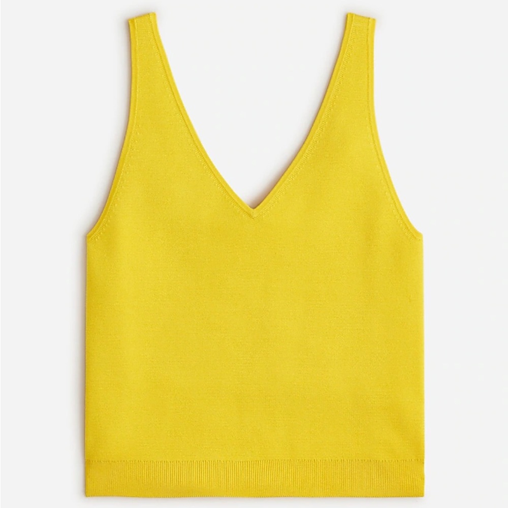 J. Crew Fitted V-neck sweater-tank in soft rayon blend